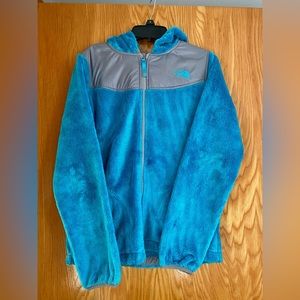 North Face Girls Blue Zip Up Jacket | XL (18)